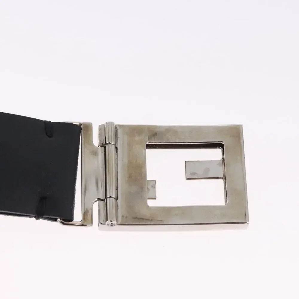 Fendi Leather Belt Black